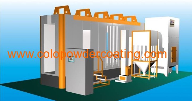 multi cyclone powder spray booth 