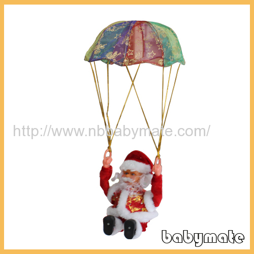 freefall parachuting Santa Claus