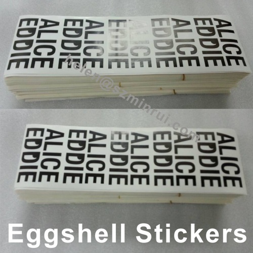 destructible vinyl stickers eggshell seals