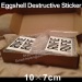 destructible vinyl stickers eggshell seals
