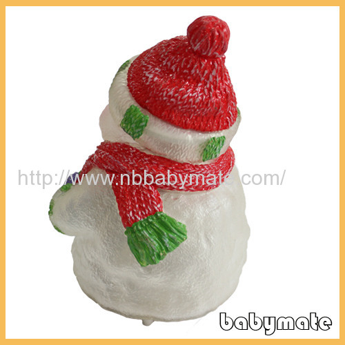  with red hat and scarf soft snowman