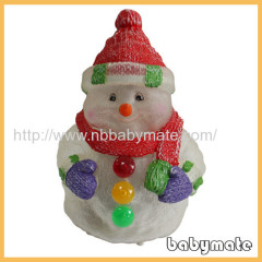 10" transparent body snowman