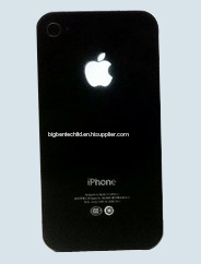 rear housing with luminescent Apple LOGO for iphone 4