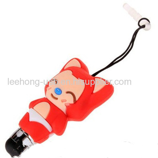 Novelty cartoon desigj funny cartoon stylus pens