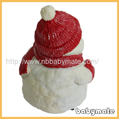 10red hat and scarf soft snowman