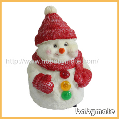 10" white body soft snowman