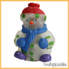 10&quot; with blue scarf and gloves soft snowman