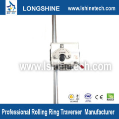 Rolling ring traverse linear slide potentiometer