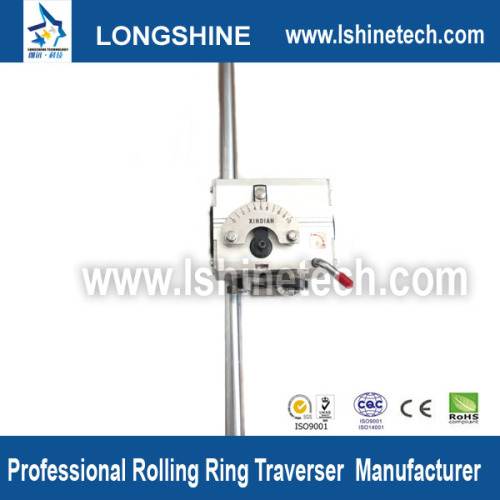 Rolling ring traverse linear slide potentiometer