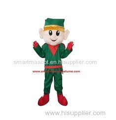 Christmas Elf mascot costume