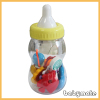10pcs baby's bottle packing baby rattles