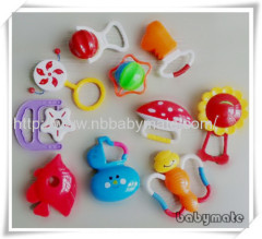 10pcs baby's bottle packing baby rattles