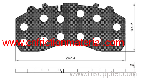 Accessories for brake pad WVA29087