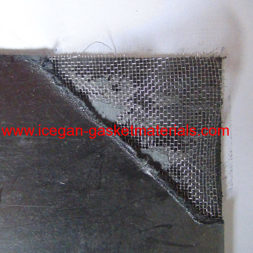 reinforced graphite gasket sheet with wire mesh