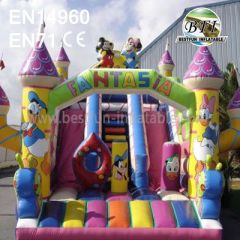 Disney World Inflatable Castle With Slide