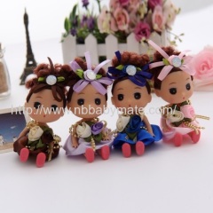 12cm roses dress plastic confused doll