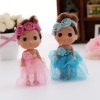 12cm lace flower dress plastic confused doll