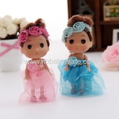 12cm lace flower dress plastic confused doll