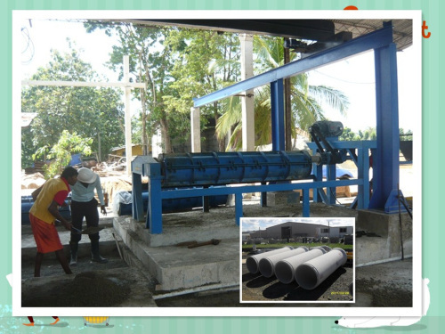 New technology of Concrete Pipe making Machine for Diameter 300-1500mm pipes