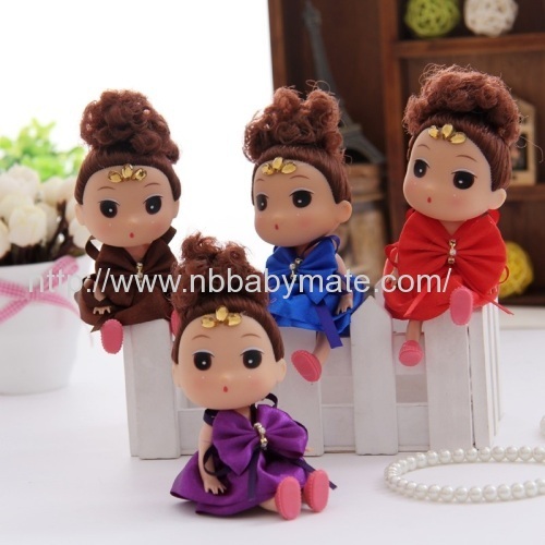 12cm plain color fashion doll confused doll