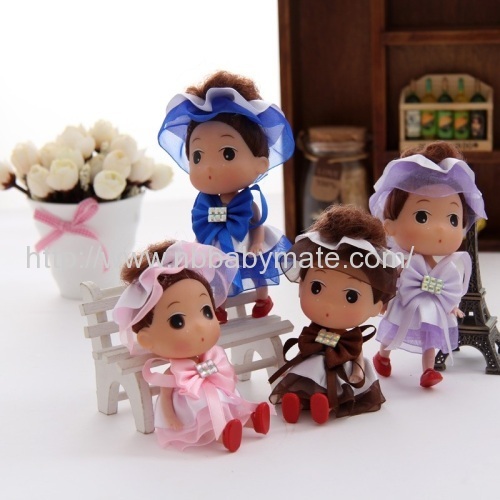 12cm plastic fashion doll confused doll