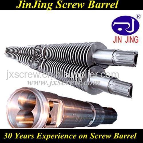 conical twin screw barrel