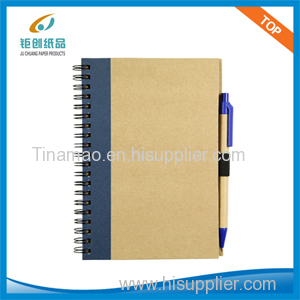 Faric recycled notebook with ball-pen