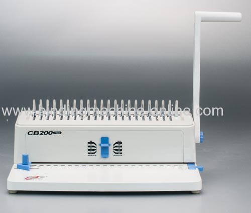 Plastic comb binding systems