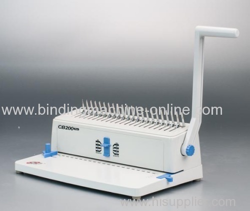 Plastic comb binding systems