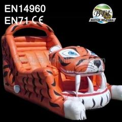 Tiger Inflatable Combo Bouncy And Slide