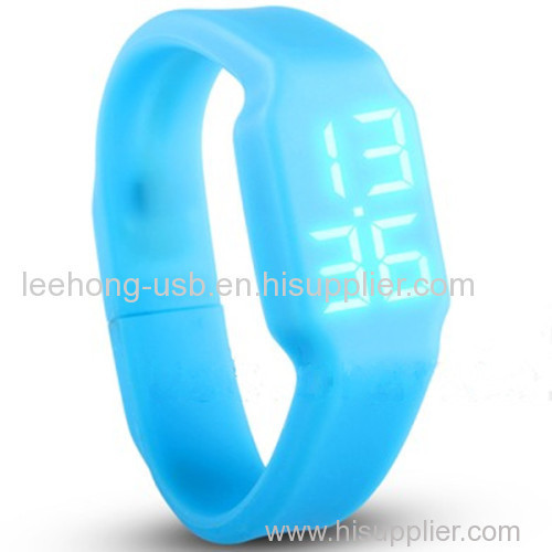 silicone usb flash watch