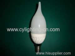 3W Milky Whit Ceramic E14 LED Candle Light