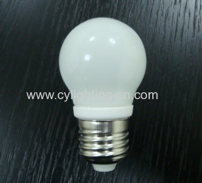 3W LED Bulb With Ceramic Radiator Milk White Glass Cover