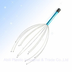 Head massager with pvc cap