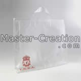 Advertise bag Cheap giveaway bag Plastic hand bag Logo promotion bag Vinyl gift bag Gift bag with logo Clear ad bag