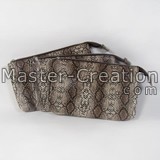 Snake pattern bag Pu makeup bag Bag with snake pattern Snake fur decorated bag Artificial snake leather bag
