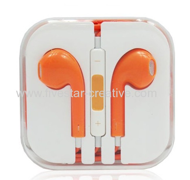 iPhone5 5G 4S Headset Colorful Remote and Mic Volume Control Headphone Earphones