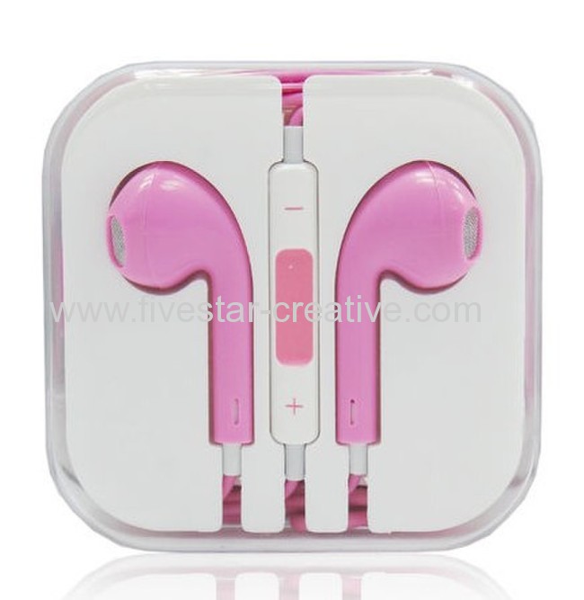 iPhone5 5G 4S Headset Colorful Remote and Mic Volume Control Headphone Earphones