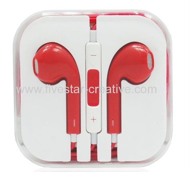 iPhone5 5G 4S Headset Colorful Remote and Mic Volume Control Headphone Earphones