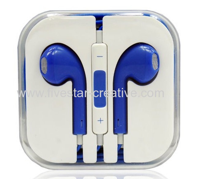 iPhone5 5G 4S Headset Colorful Remote and Mic Volume Control Headphone Earphones