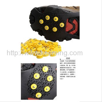 Outdoor Rubber Ice Snow Spikes For Shoes