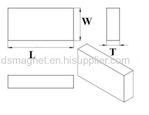 Black epoxyblock NdFeB magnet with Strong 3M Self-Adhesive 