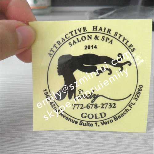 Custom logo printed self adhesive stickers from China