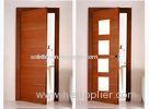 Simple Wooden Timber Composite Doors 2000 * 800 * 40 mm With Glass