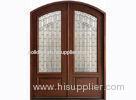 Eco-friendly 40mm Exterior Timber Doors with Locks , Handles