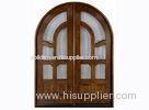 Glazed External Timber Doors with Natural Wood Veneer Door Frame