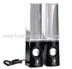 2013 Latest Dancing Water Mini Music Speakers USB Powered Colorful LED Fountain For iPhone iPod Samsung