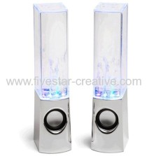 2013 Latest Dancing Water Mini Music Speakers USB Powered Colorful LED Fountain For iPhone iPod Samsung