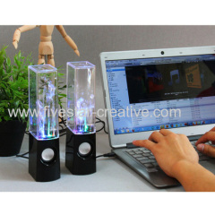 2013 Latest Dancing Water Mini Music Speakers USB Powered Colorful LED Fountain For iPhone iPod Samsung