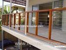 Solid Wood Balcony Balustrades , Beech / Oak / Teak Material